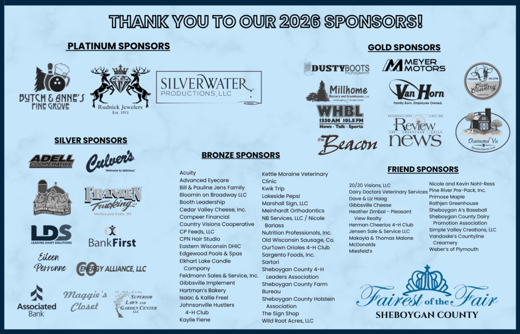 2026 Fairest of the Fair sponsors